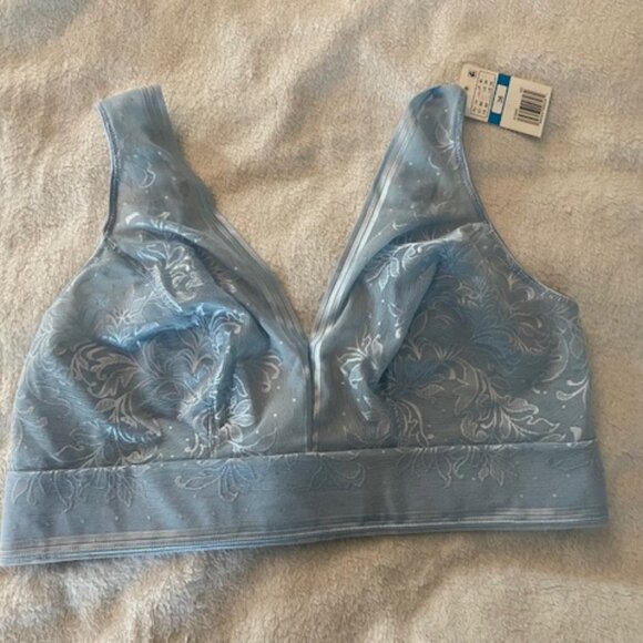 NWT Wacoal Bralette Blue Size 36 Bra New With Tags Minimalist 36 D DD DDD - Picture 1 of 5